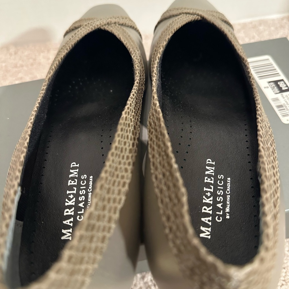 Walking Cradles Women's Taupe Flats, Pewter Leath, 8 1/2N, NWT - Picture 8 of 8